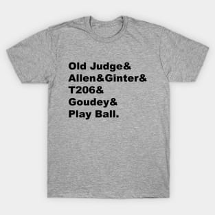 Old Judge & Allen & Ginter - Black Lettering T-Shirt